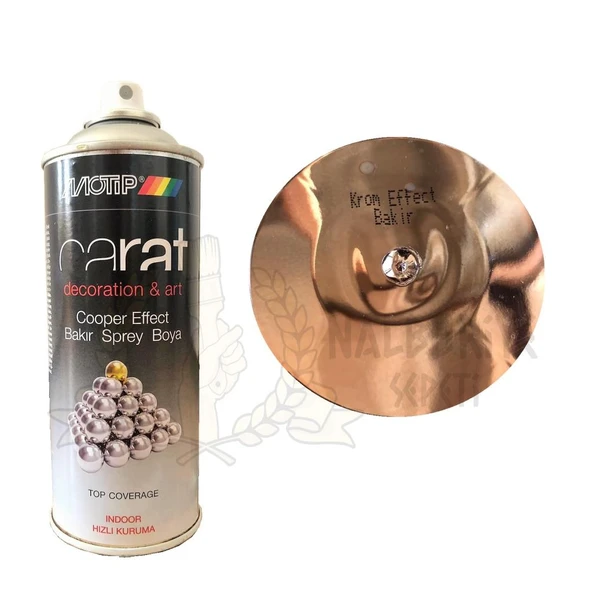 Motip Carat Akrilik Sprey Boya KROM BAKIR EFEKT 400 ml ürün görseli 1