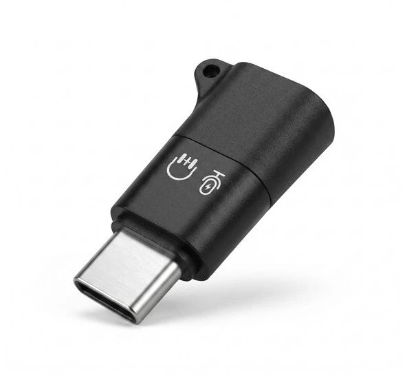 Type-C Kulaklık Mikrofon Ses Adaptörü Siyah HDX1085 ürün görseli 1