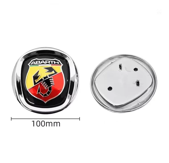 Fiat Stilo Abarth Logo Ön Panjur Arması Krom Çerçeveli 100mm Orjinal ürün görseli 1