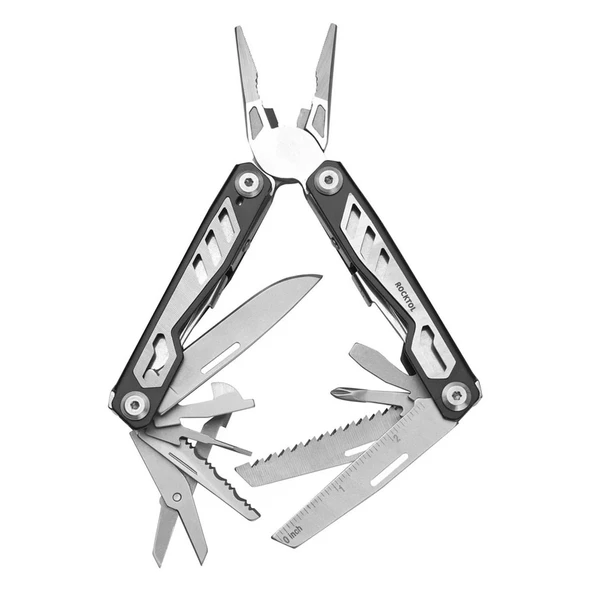 Rocktol 16 Fonksiyonlu Multitool Pense Siyah RT SK08 ürün görseli 1