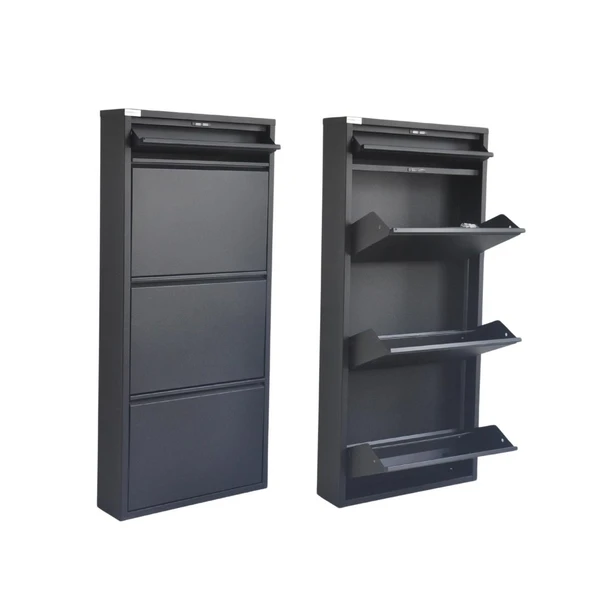 3 + 1 Kapaklı Metal Ayakkabılık - Resim 6