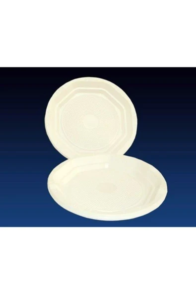 KIRIKTAŞ 19 Cm Plastik Tabak - 100 Adet ürün görseli 1
