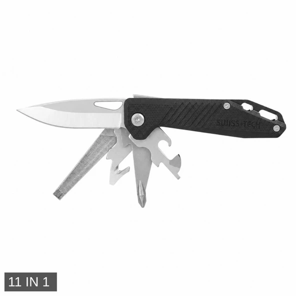 Multi Fonksiyonel Çakı - Swiss+Tech - 11 IN 1 - ST022013 ürün görseli 1