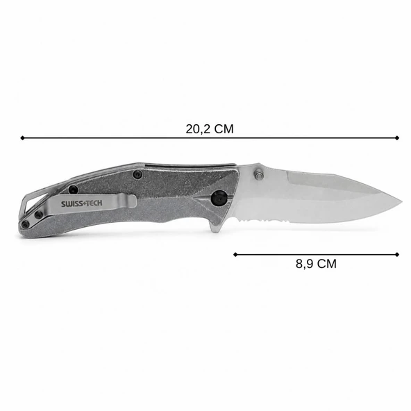 Katlanır Cep Çakısı - Swiss+Tech - ST014005 - Resim 2