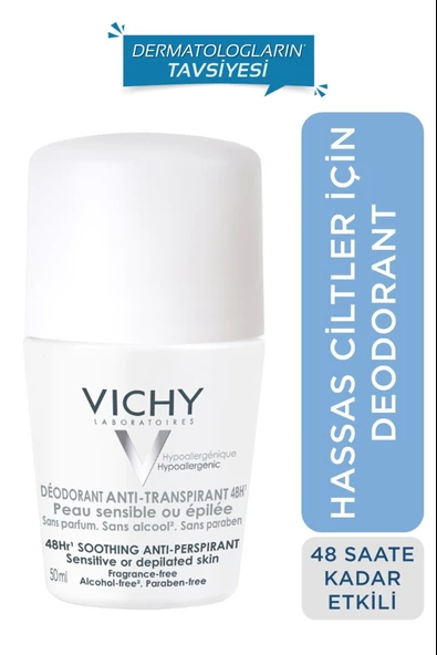 Vichy Sensitive Roll-On 48H 50 ml ürün görseli 1