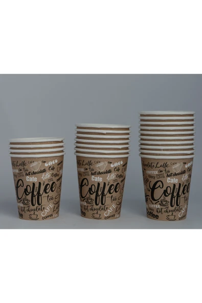 BENCUP Karton Bardak 8 Oz 50 Li ürün görseli 1
