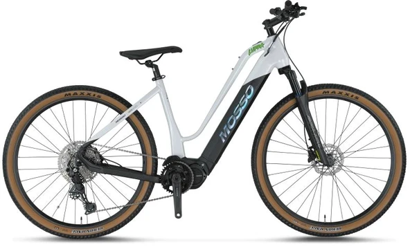 MOSSO E-LUPRA ELEKTRİKLİ KADIN DAĞ BİSİKLET 430H HD 28 JANT 11 VİTES WHITE BLACK ürün görseli 1