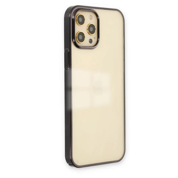 Apple İphone 12 Pro Max Kılıf Element Silikon - Siyah - Resim 2