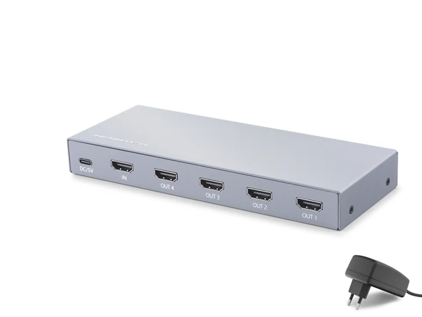 Hdmi Splitter 8K 1 In 4 Out Gri HDX1432 ürün görseli 1