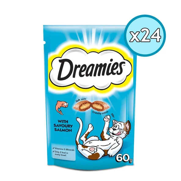 Dreamies Somonlu Yetişkin Kedi Ödül Maması 60 Gr 24 Adet ürün görseli 1