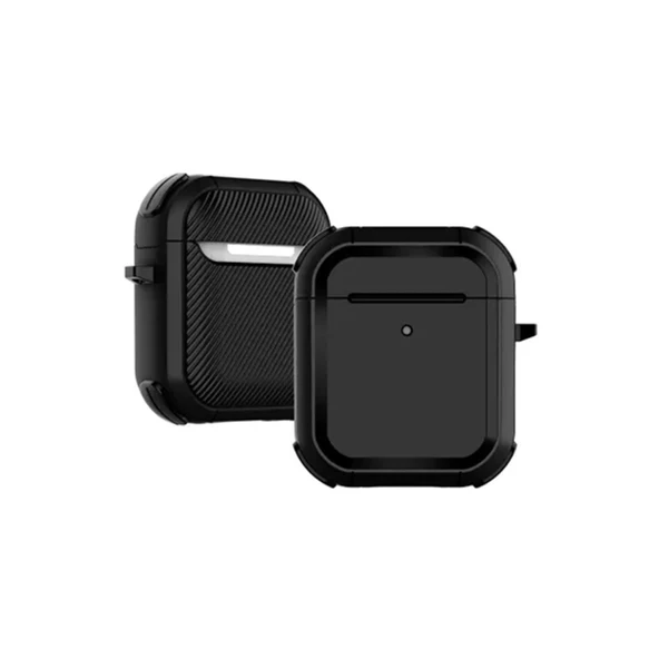 Apple Airpods 2 (2.nesil) Tank Kılıf - Siyah ürün görseli 1