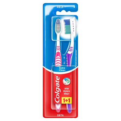 Colgate Diş Fırçası 1+1 Extra Clean (6'li Paket) ürün görseli 1