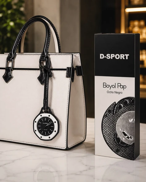 D-SPORT Boyol Pop Renkli Çanta Saat Siyah-ÇA1 ürün görseli 1
