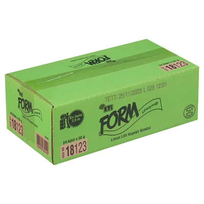 ETİ Form Bisküvi 24 X 50 G Limon (6'li Paket) ürün görseli 1
