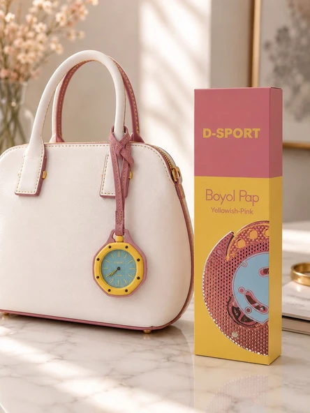 D-SPORT Boyol Pop Renkli Saat Sarı-ÇA4 ürün görseli 1