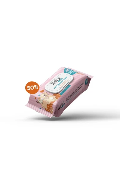 Reflex Care Evcil Hayvanlar için Çok Amaçlı Temizleme Havlusu 50'li ürün görseli 1