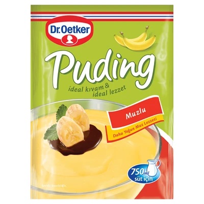Dr. Oetker Puding 125G Muz (8'li Paket) ürün görseli 1