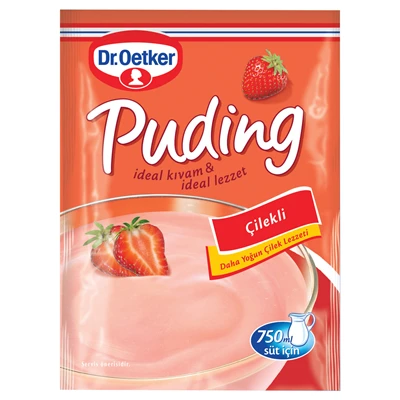 Dr. Oetker Puding 125G Çilek (8'li Paket) ürün görseli 1