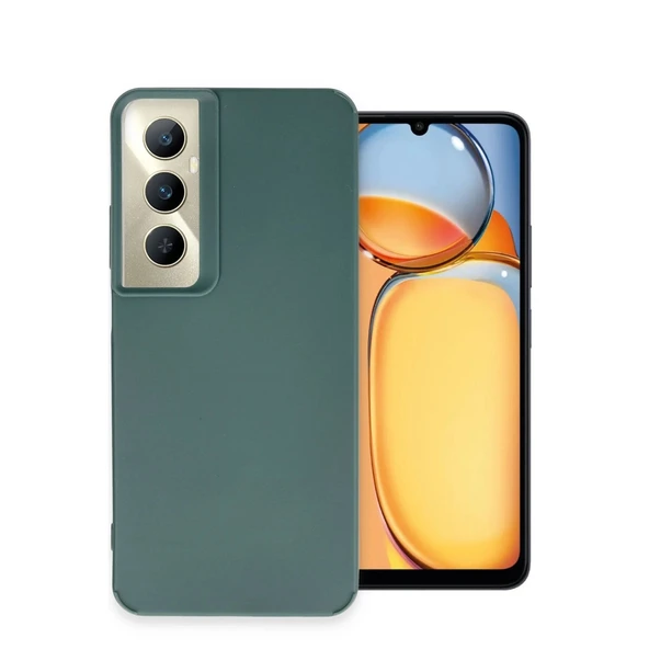 Realme C65 Kılıf Petro Silikon - Koyu Yeşil ürün görseli 1