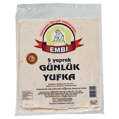 EMBİ Yufka 5Li 700G (4'li Paket) ürün görseli 1