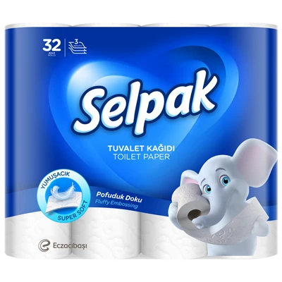 Selpak 3Katlı Tuvalet Kağıdı 32Li (2'li Paket) ürün görseli 1