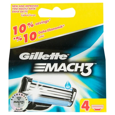 Gillette Mach3 Yedek Bıçak 4Lü (5'li Paket) ürün görseli 1