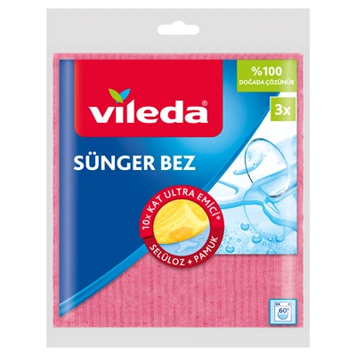 vileda Sünger Bez 3Lü (3'li Paket) ürün görseli 1