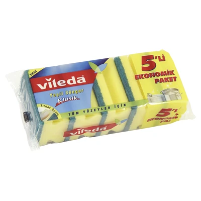 vileda Sünger 5Li Oluklu (5'li Paket) ürün görseli 1