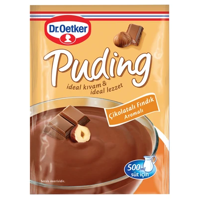 Dr. Oetker Puding 102G Çikolata Fındık (8'li Paket) ürün görseli 1
