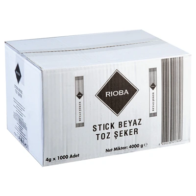RIOBA Toz Şeker Stick 4 G 1000 Li (8'li Paket) ürün görseli 1