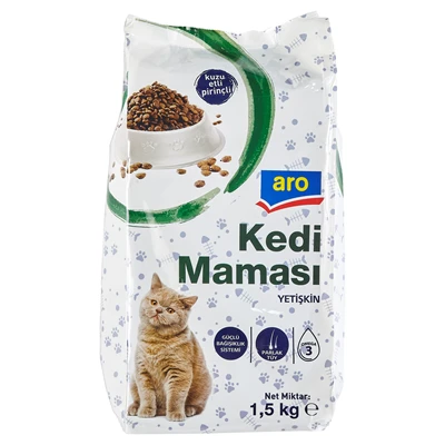 aro Kedi Maması 1,5 Kg Yetişkin (6'li Paket) ürün görseli 1