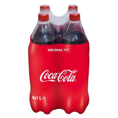 Coca-Cola Gazlı İçecek 4 X 1 L (6'li Paket) ürün görseli 1