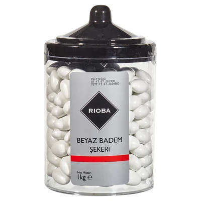RIOBA Beyaz Badem Şekeri 1 Kg (3'li Paket) ürün görseli 1