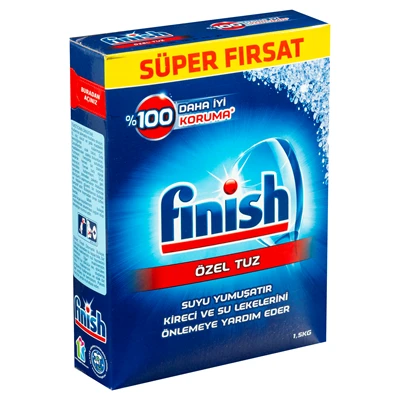 finish Bulaşık Makinası Tuzu 1,5Kg (8'li Paket) ürün görseli 1