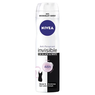 Nivea Deodorant 150 Ml Kadın Invisible B&W Clear (3'li Paket) ürün görseli 1