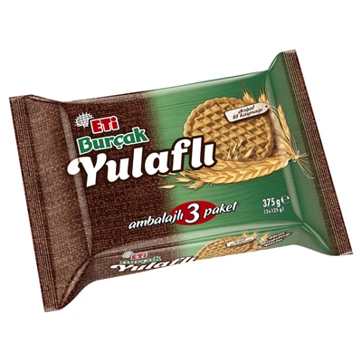 ETİ Burçak Yulaflı Bisküvi 3 Lü 12 X 375 G (2'li Paket) ürün görseli 1
