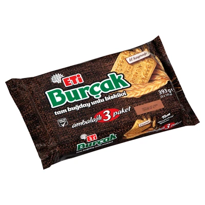 ETİ Burçak Bisküvi 3Lü 393 G (7'li Paket) ürün görseli 1