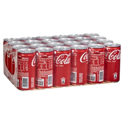 Coca-Cola Gazlı İçecek Kutu 24 X 200 Ml (2'li Paket) ürün görseli 1