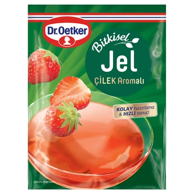Dr. Oetker Bitkisel Jel 100G Çilek (8'li Paket) ürün görseli 1