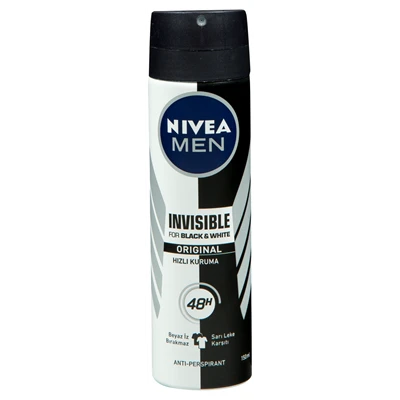 NIVEA Deodorant 150 Ml Erkek Invisible B&W Power (5'li Paket) ürün görseli 1