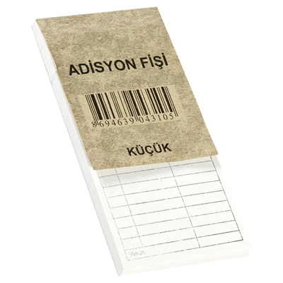 ULAŞ Adisyon Fişi Küçük (8'li Paket) ürün görseli 1