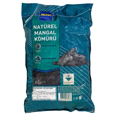 METRO PROFESSIONAL Natürel Kömür 3 Kg (7'li Paket) ürün görseli 1