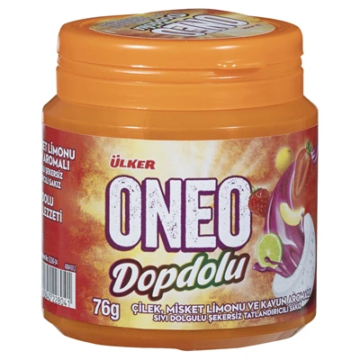 ONEO Dopdolu Şişe Sakız 76G Meyve Aromalı (8'li Paket) ürün görseli 1