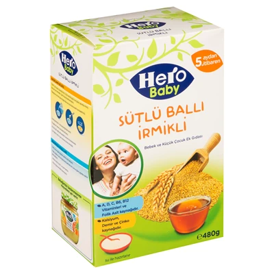 Hero Baby Kaşık Mama 400G Ballı&İrmikli (4'li Paket) ürün görseli 1