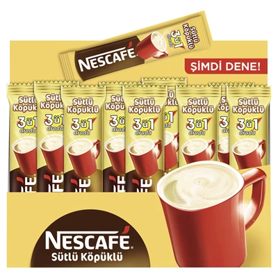 Nescafe 3'Ü 1 Arada Kahve 56 X 18 G Sütlü Köpüklü (2'li Paket) ürün görseli 1