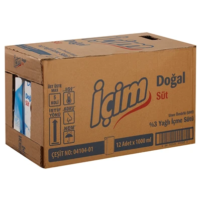 İçim Süt 12 X 1 L (8'li Paket) ürün görseli 1