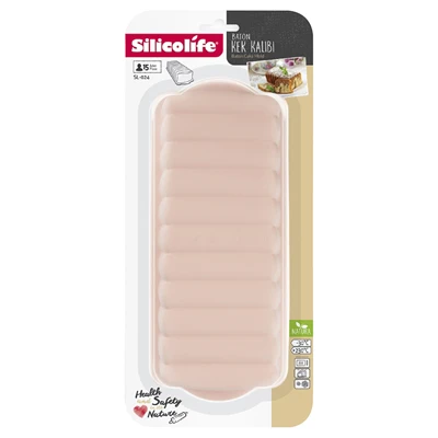 silicolife Baton Kek Kalıbı (8'li Paket) ürün görseli 1