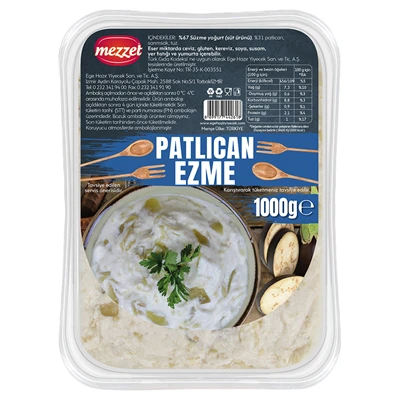 mezzet Patlıcan Ezme 1Kg (8'li Paket) ürün görseli 1
