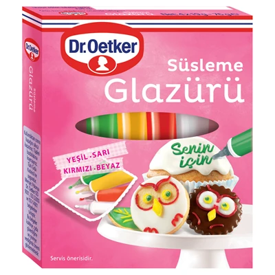Dr. Oetker Süsleme Glazürü 76G Şekerli (8'li Paket) ürün görseli 1