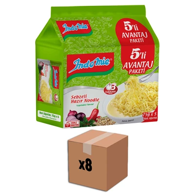 Indomie Hazır Noodle 8 X 5*75 G Sebze (3'li Paket) ürün görseli 1
